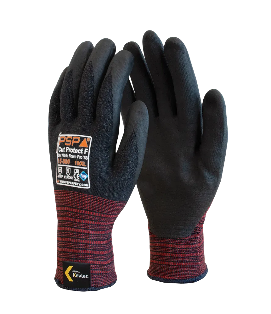 15-500 Cut Protect F Cut Nitrile Foam Pro TS Werkhandschoen (doos 72 paar) (maten 7-11) - 2.01.15.500