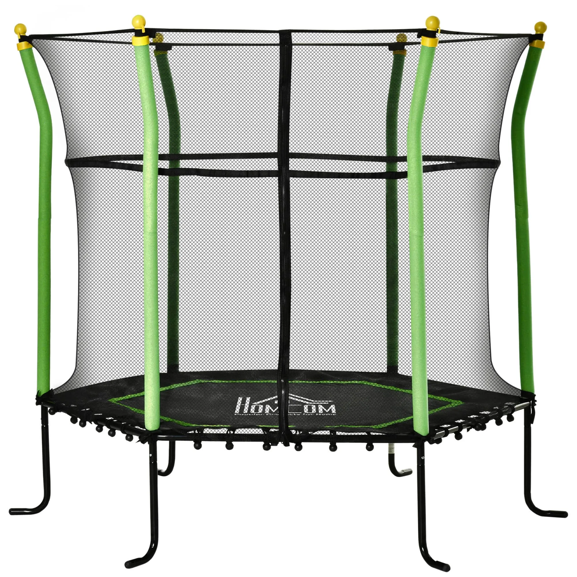 5.3Ft Trampoline Voor Kinderen Tuin Trampoline Met Veiligheidsnet Rand Cover Rubber Touw Gevoerde Fitness Trampoline Mini Trampo