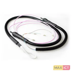 ACT RL2204 Glasvezel kabel 40 m 4x LC OM4 Meerkleurig, Roze