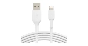 Belkin Boost Charge Lightning naar USB-A kabel 3 meter (Wit, CAA001bt3MWH)