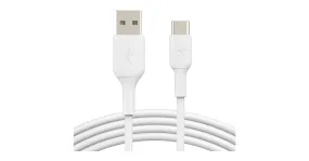 Belkin Boost Charge USB-C naar USB-A 1 meter kabel (Wit, CAB001bt1MWH)