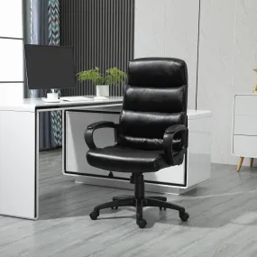 BUSCHAKSSTOEL roterende stoelstoel met afnemende functie Hoogte verstelbaar PU Plastic zwart 66 x 66 x 107-114 cm