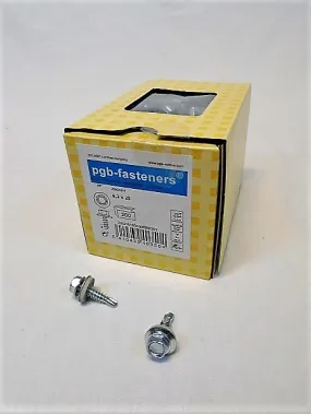 Damwandplaatschroef 6,3 x 25 mm voor metaal op metaal, doos 200 stuks