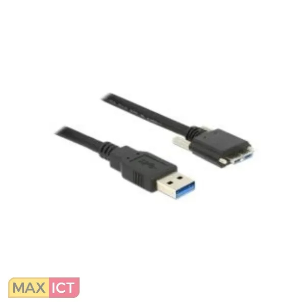 DeLOCK 1m USB 3.0 USB-kabel USB 3.2 Gen 1 (3.1 Gen 1) USB A Micro-USB B Zwart