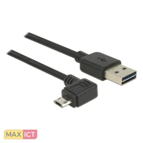 DeLOCK 83854 USB-kabel 3 m USB 2.0 USB A Micro-USB B Zwart