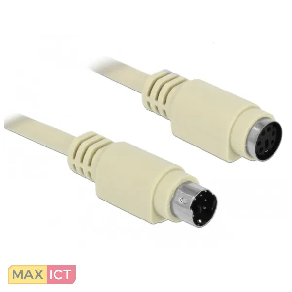DeLOCK 85805 PS/2-kabel 1,8 m 6-p Mini-DIN Beige