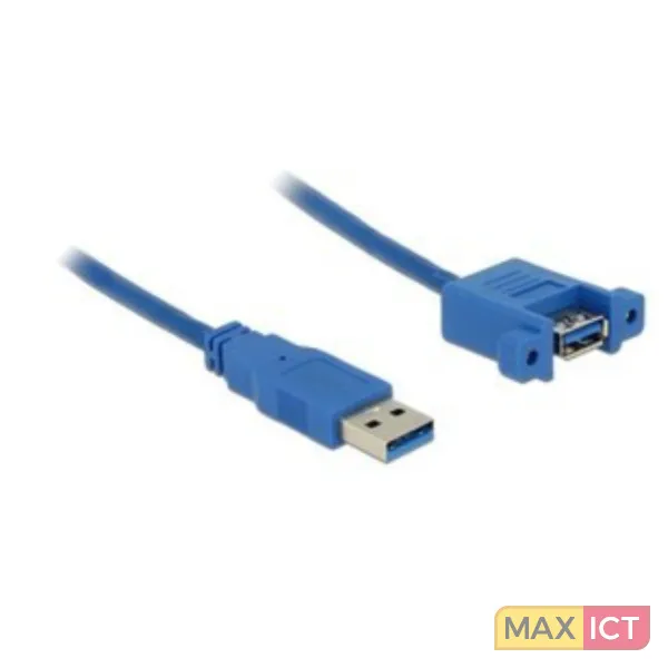 DeLOCK USB 3.0 A, 1m USB-kabel USB 3.2 Gen 1 (3.1 Gen 1) USB A Blauw