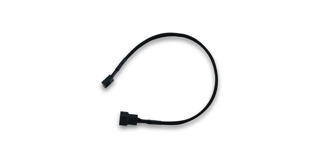 EKWB EK-Cable PWM Fan Extension (30cm) kabel (Zwart)