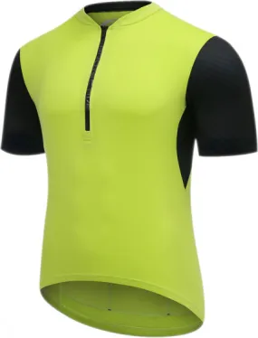 fietsshirt P-Move heren polyester lime/zwart mt S