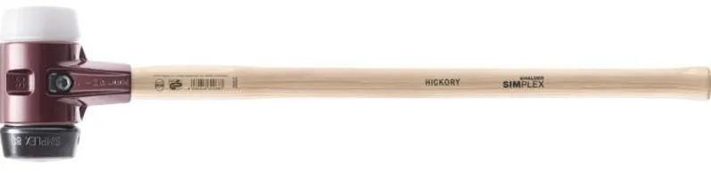 Halder Voorhamer | hoofd-d. 80 mm lengte 800 mm | superplastic wit/rubber zwart | middelhard hickory | 1 stuk – 3027.081 3