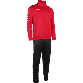 Hummel Valencia Trainingspak Polyester Heren - Rood / Zwart