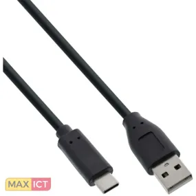 InLine 35732 USB-kabel USB 2.0 2 m USB C USB A Zwart