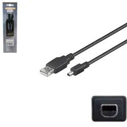 KABEL USB A NAAR MINI 4 STEKER 1.80 MTR  8712V