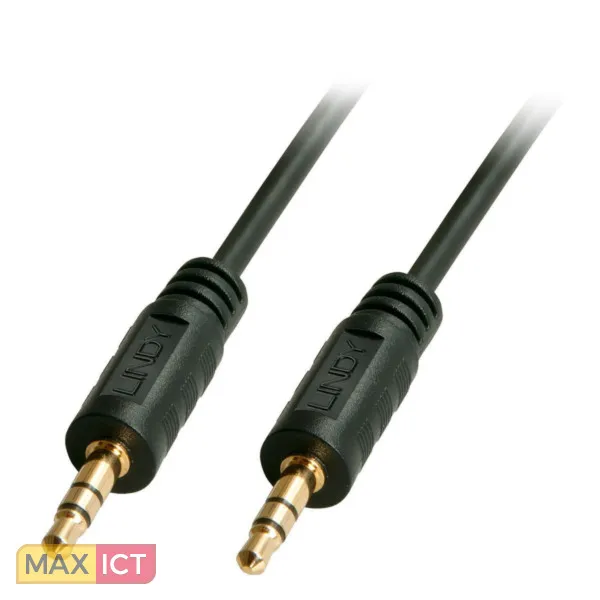 Lindy 35648 audio kabel 20 m 3.5mm Zwart