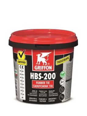 Liquid rubber zwart HBS-200 1ltr