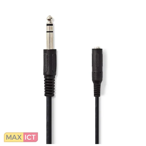 Nedis CAGL23050BK50 audio kabel 5 m 6.35mm Zwart