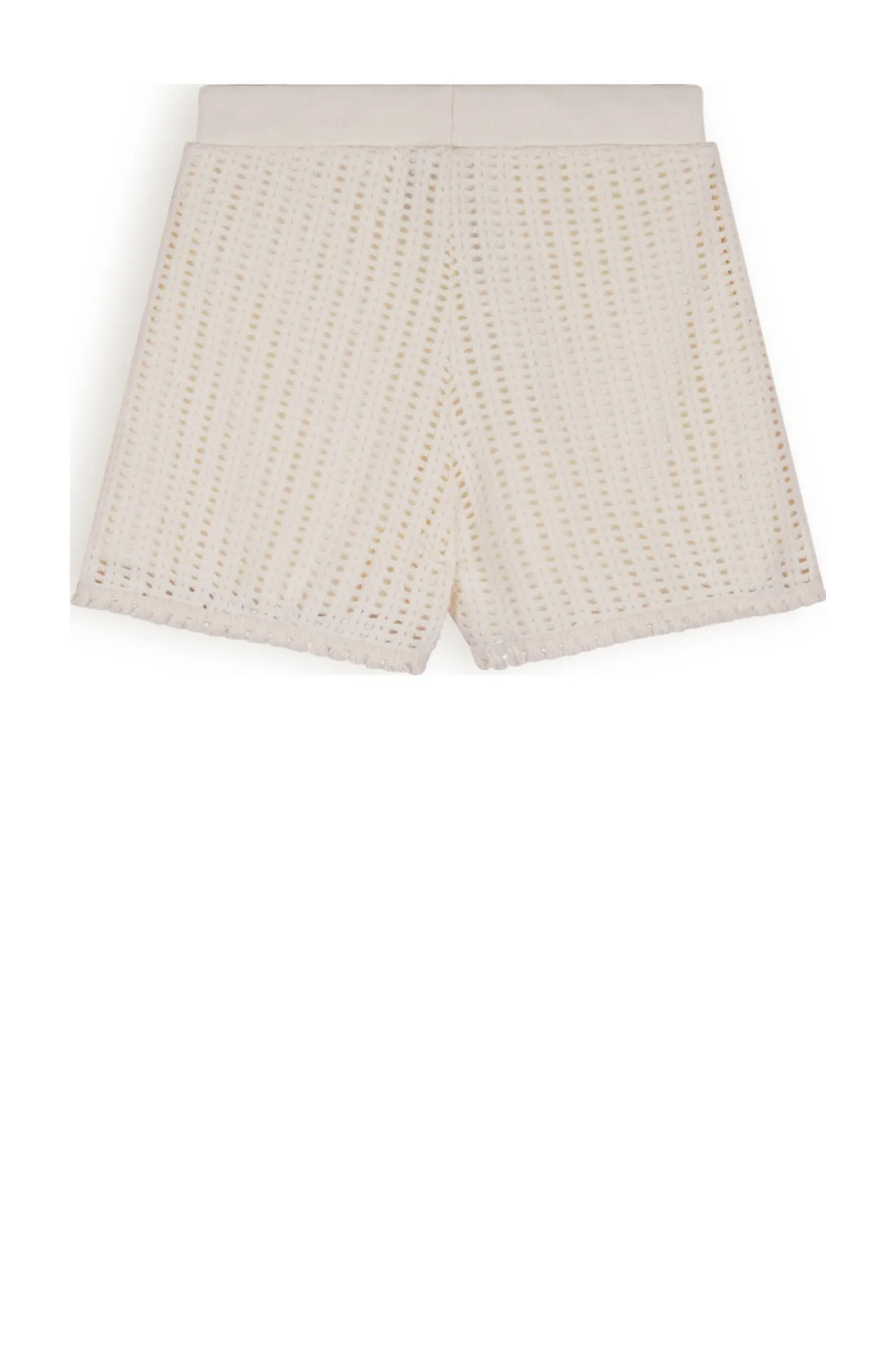 NoBell casual short Silla ivoor Korte broek Wit Meisjes Polyester Effen 122 128
