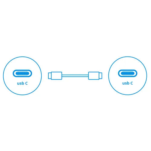 Nothing Usb C naar Usb C Kabel 1,8m Kunststof Wit