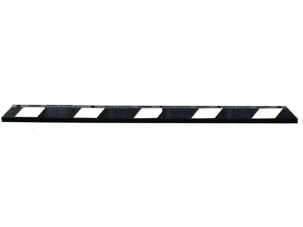 Parkeerdrempel Park-it rubber 180cm breed zwart/wit