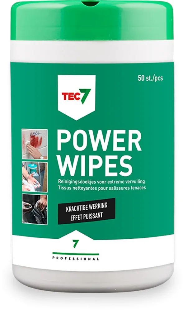 POWERWIPES in BUS   NOVATECH CE verwijderd rubber/teer/vet*desinfect