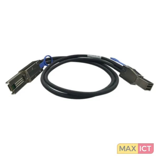QNAP CAB-SAS30M-8644-8088 Serial Attached SCSI (SAS)-kabel 1 m Zwart, Metallic