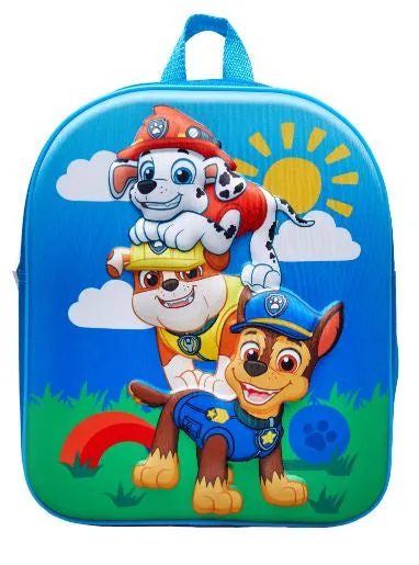 rugzak Paw Patrol 8 liter 32x25 cm polyester blauw