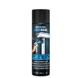 Rust-Oleum rubber spray spuitbus Leakseal inhoud 0,5l kleur Zwart