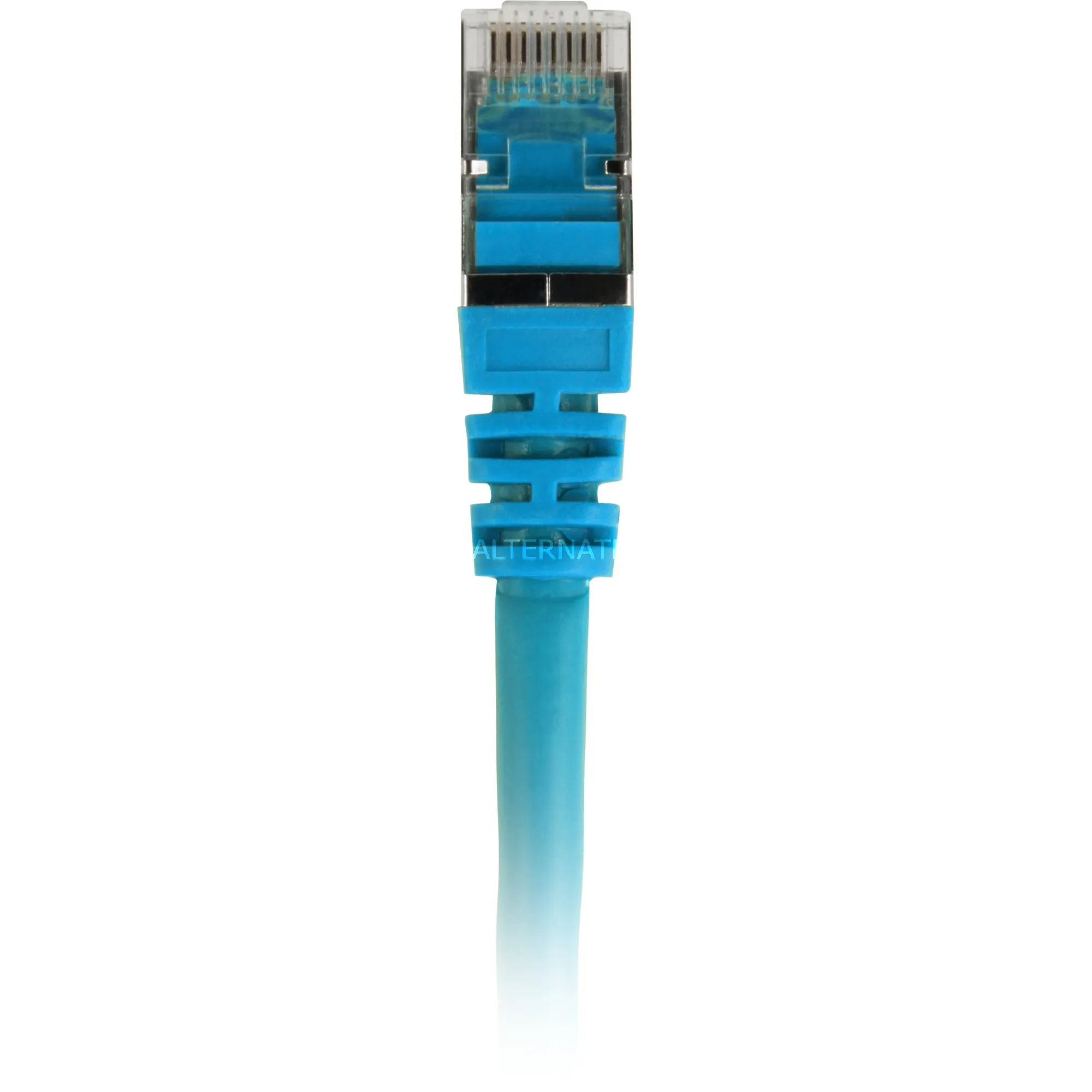 Sharkoon Patchkabel SFTP, RJ-45 met Cat.7a (Blauw, 0,5 meter, Ruwe kabel)