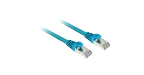 Sharkoon Patchkabel SFTP, RJ-45 met Cat.7a (Blauw, 10 meter, Ruwe kabel)
