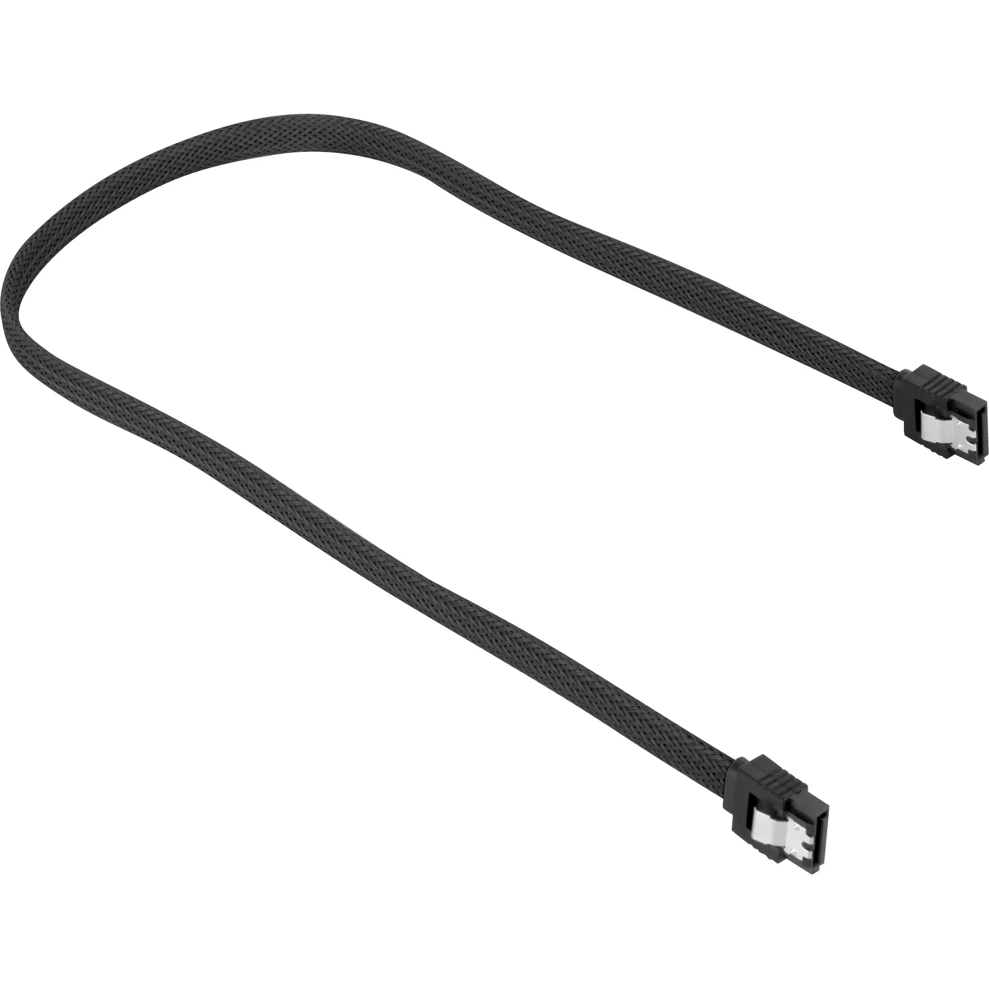 Sharkoon Sata III sleeve kabel (Zwart, 0,6 meter)