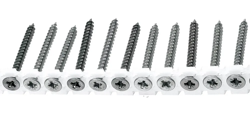 Spaanplaatschroeven Verzinkt op Band - 4.0 x 50 mm Pozi 2 - Doos 1000 stuks